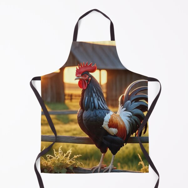 Item preview, Cockerel in front of a barn designed and sold by tatty58.