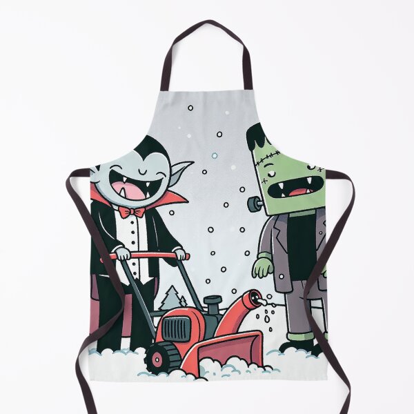 Item preview, Snow Blower Adventure of Vampire and Frankenstein designed and sold by zzz888.