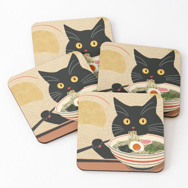 Item preview, ramen kitty designed and sold by PricklyPeanut.