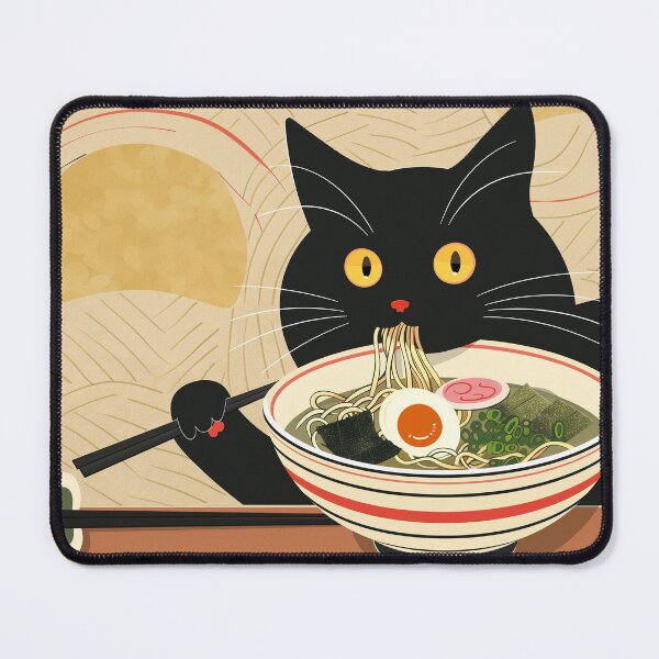 Item preview, ramen kitty designed and sold by PricklyPeanut.