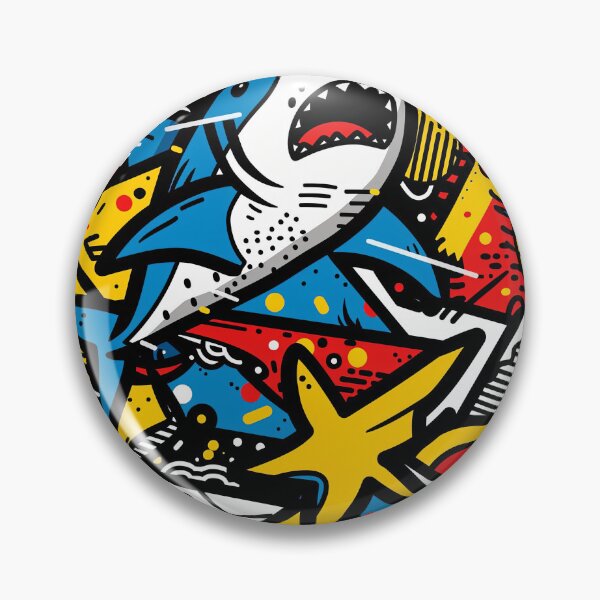 Item preview, The Fearless Fins Fierce Lines designed and sold by Retro Type.