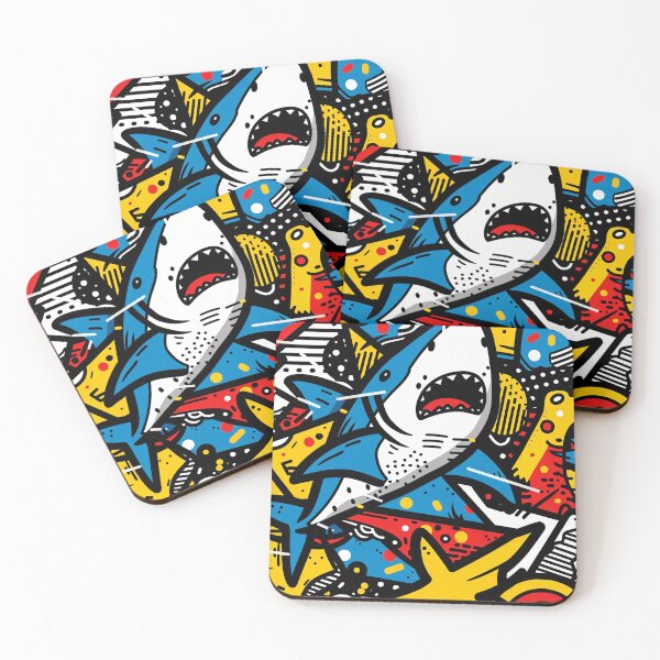 Item preview, The Fearless Fins Fierce Lines designed and sold by Retro Type.