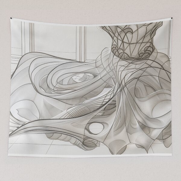 Item preview, ghost fabric designed and sold by PricklyPeanut.