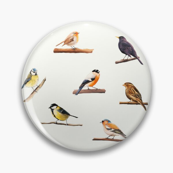 Item preview, Cute european garden and song birds collection designed and sold by Kat-D-Art.