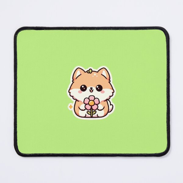 Item preview, Dog with flower designed and sold by ankit1606.