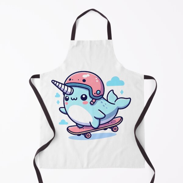 Item preview, Kawaii Narwhal: A Skateboard And Helmet designed and sold by CanvasCutie.