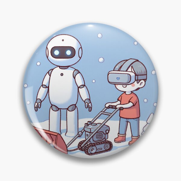 Item preview, Android and VR Boy Joy in the Snow with Snow Blower designed and sold by zzz888.