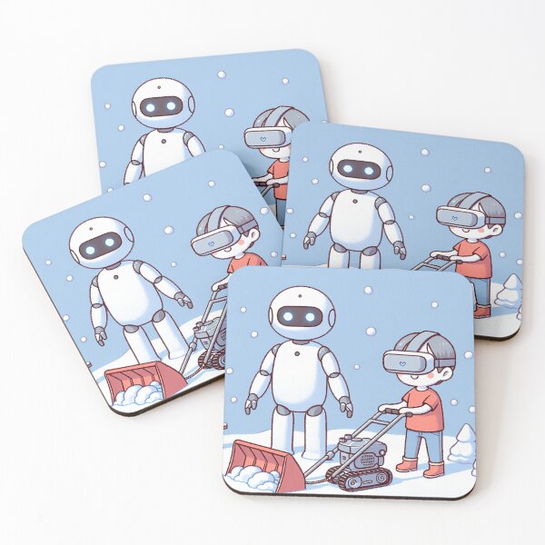 Item preview, Android and VR Boy Joy in the Snow with Snow Blower designed and sold by zzz888.