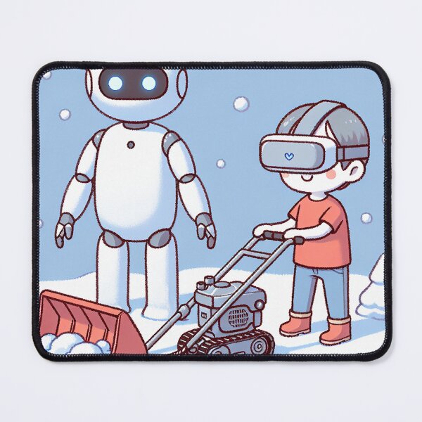 Item preview, Android and VR Boy Joy in the Snow with Snow Blower designed and sold by zzz888.