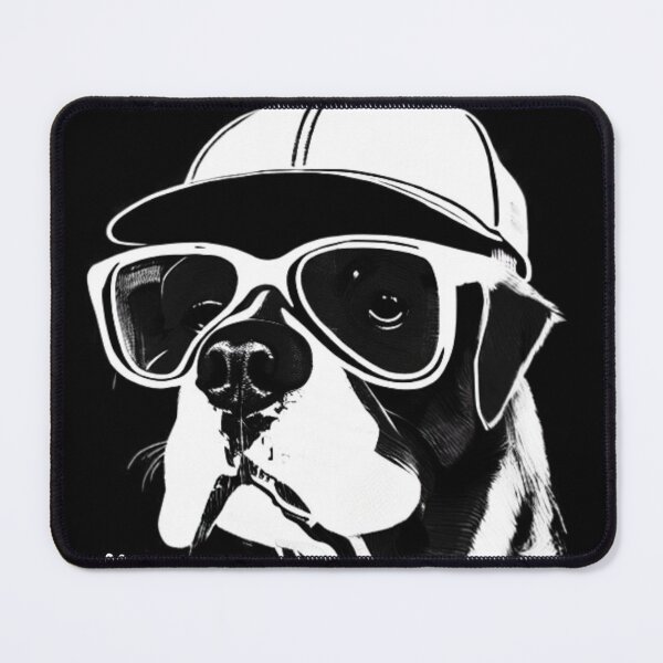 Item preview, DOG WITH SUNGLASSES AND A BASEBALL CAP designed and sold by inarausch2023.