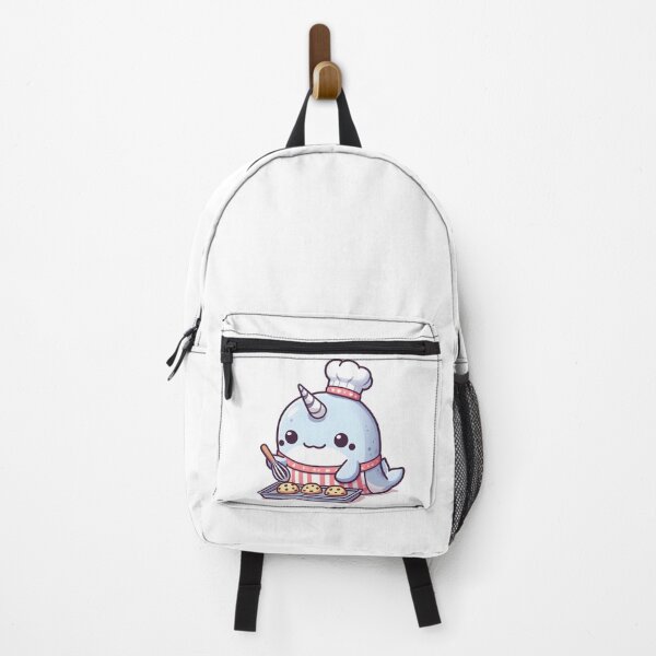 Vista previa del artículo con la obra «Narval cocinero kawaii», diseñado y vendido por CanvasCutie.