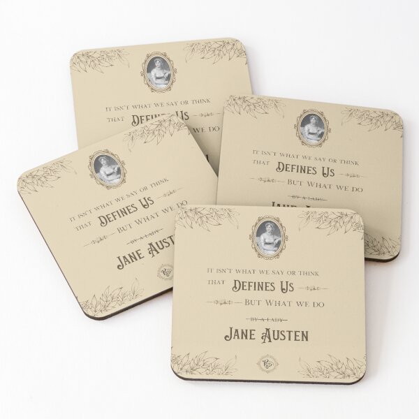 Item preview, Jane Austen (brown) designed and sold by ProsetoPrint.