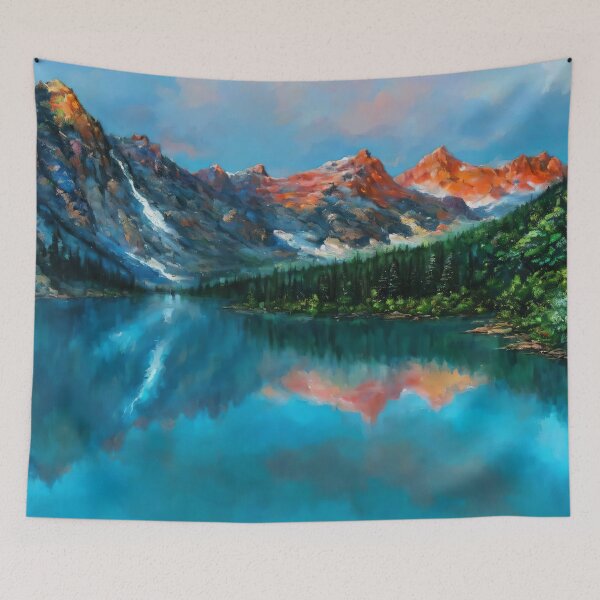 Item preview, Evening Glow at Lake Louise, Alberta designed and sold by Delemore Art.