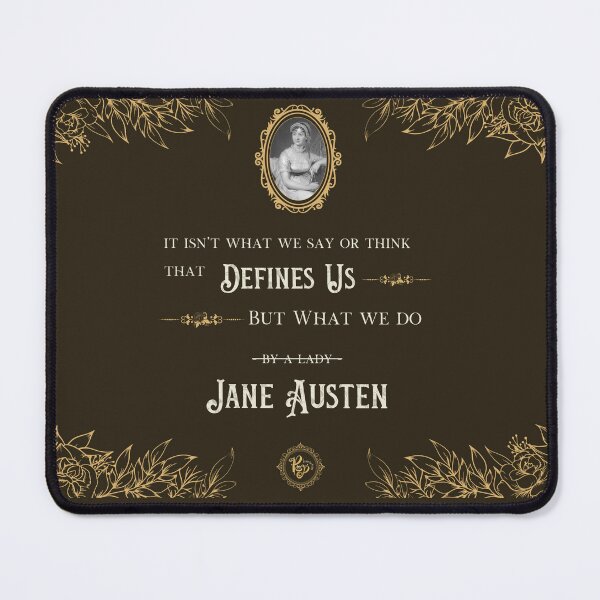 Item preview, Jane Austen (Dark Brown) designed and sold by ProsetoPrint.