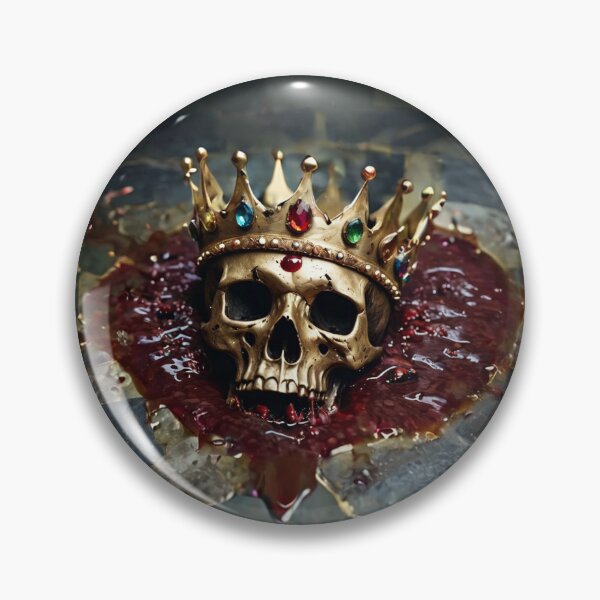 Item preview, Golden Skull With Crown in Blood designed and sold by NerdscapeDC.