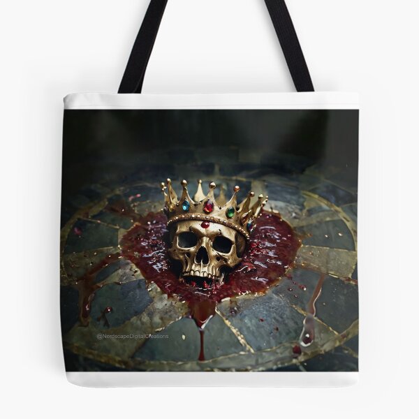 Item preview, Golden Skull With Crown in Blood designed and sold by NerdscapeDC.