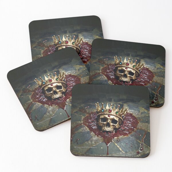 Item preview, Golden Skull With Crown in Blood designed and sold by NerdscapeDC.