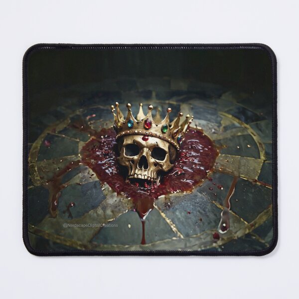 Item preview, Golden Skull With Crown in Blood designed and sold by NerdscapeDC.