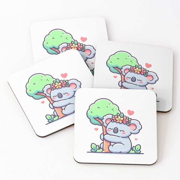 Artikelvorschau, Kawaii Koala: Mit einer Blumenkrone entworfen und verkauft von CanvasCutie.