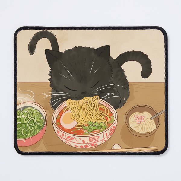 Item preview, gatito ramen de dos colas designed and sold by PricklyPeanut.