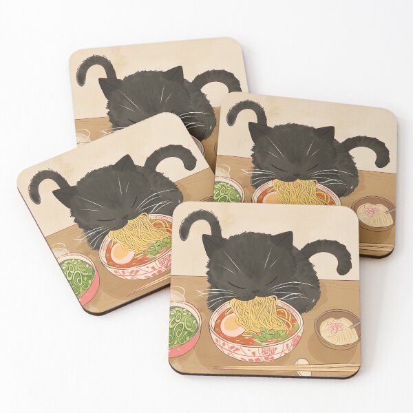 Item preview, gatito ramen de dos colas designed and sold by PricklyPeanut.