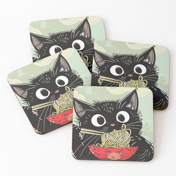 Item preview, ramen kitty designed and sold by PricklyPeanut.