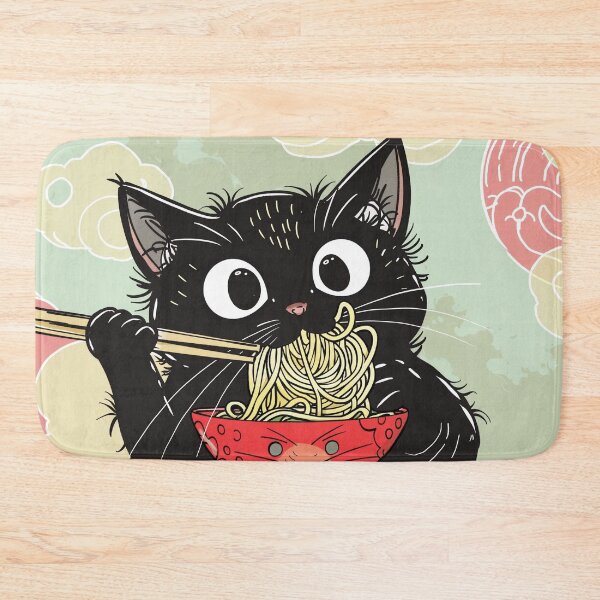 Item preview, ramen kitty designed and sold by PricklyPeanut.