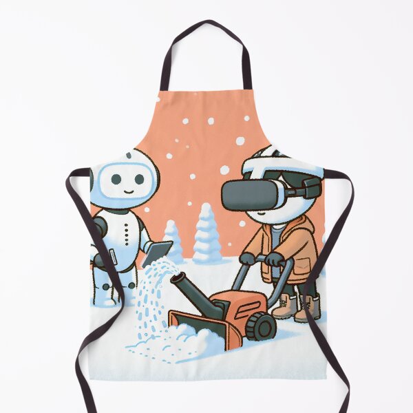 Item preview, Snow Blower Companionship of Android and VR Boy designed and sold by zzz888.