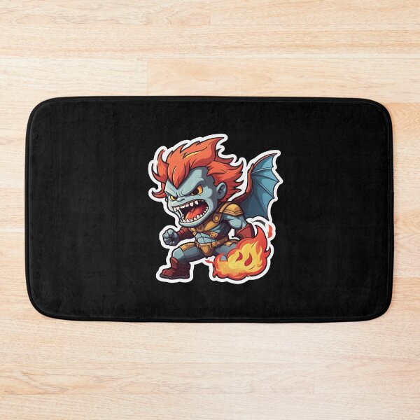Item preview, Sticker of a black hero with fire in his hands designed and sold by MPDesign84.