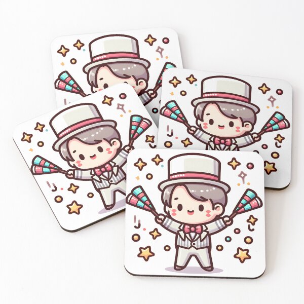 Item preview, Kawaii Juggler With Glittery Confetti designed and sold by CanvasCutie.