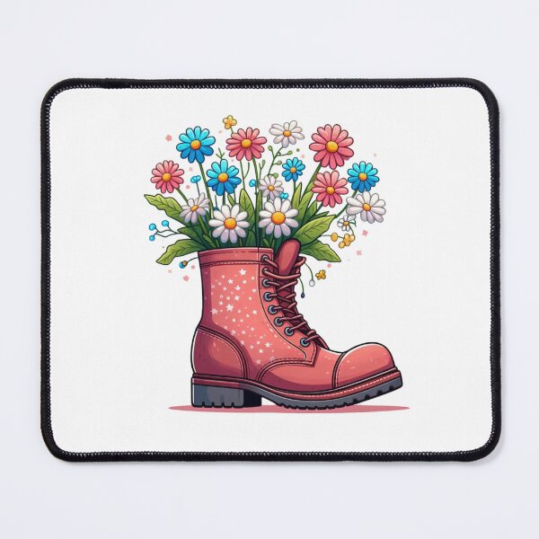 Item preview, Consider How The Wildflowers Grow - Cute Flowers Inside A Boot designed and sold by Empiredesigner3.