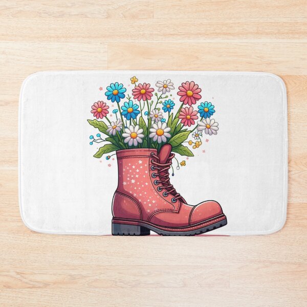 Item preview, Consider How The Wildflowers Grow - Cute Flowers Inside A Boot designed and sold by Empiredesigner3.
