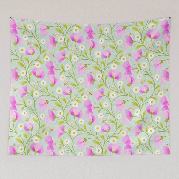 Item preview, Daisy & Sweetpea April Birth Flowers designed and sold by RebeccaFlaherty.
