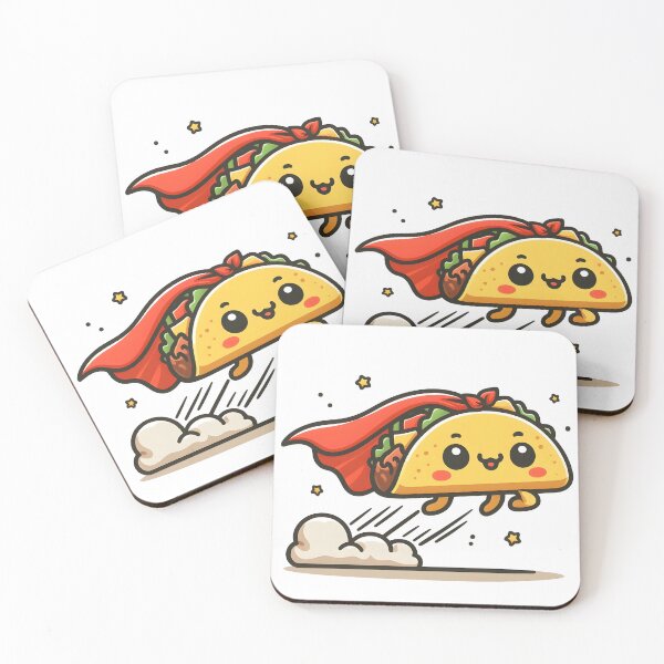 Item preview, Kawaii Taco With Cape designed and sold by CanvasCutie.