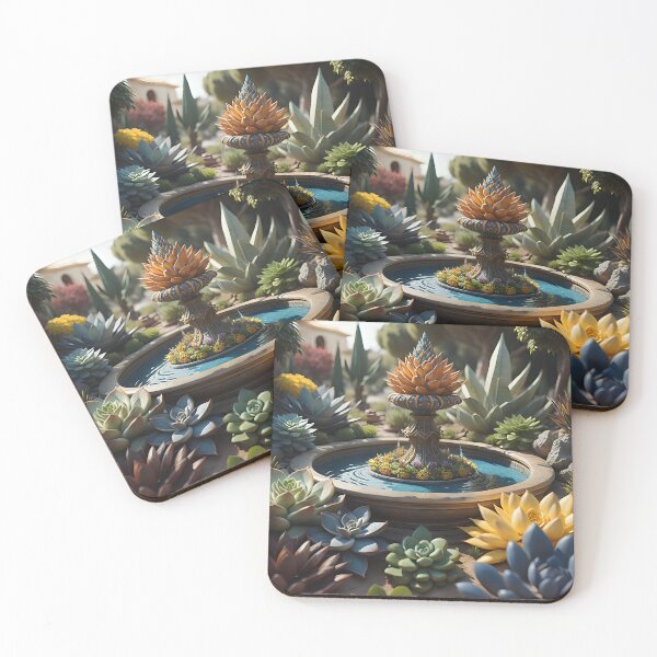 Item preview, Succulent fountain | ai art designed and sold by marjessas-world.