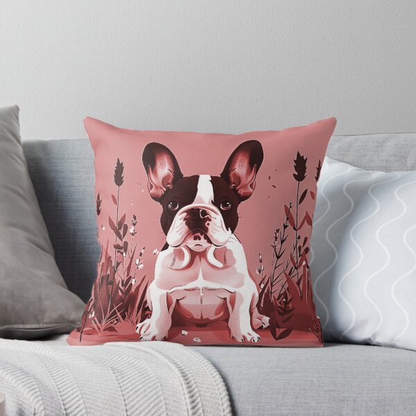 Item preview, Lavender with dog - French Bulldog designed and sold by FlowersColorful.