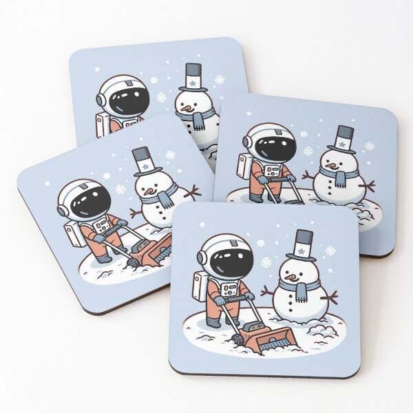 Item preview, Snow Blower Adventure of Astronaut and Snowman designed and sold by zzz888.