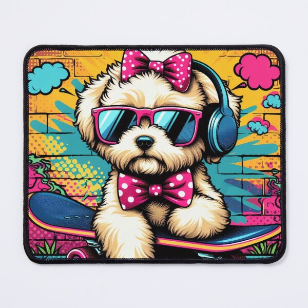 Item preview, Maltipoo Skater Street designed and sold by JessArty ⭐⭐⭐⭐⭐.
