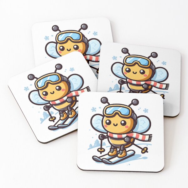 Item preview, Kawaii Skiing Bee designed and sold by CanvasCutie.