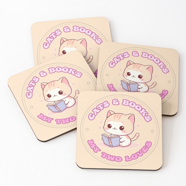 Item preview, Cats & Books. My Two Loves: A Purrfectly Pink & Brown Reading Adventure designed and sold by SplashTastic.