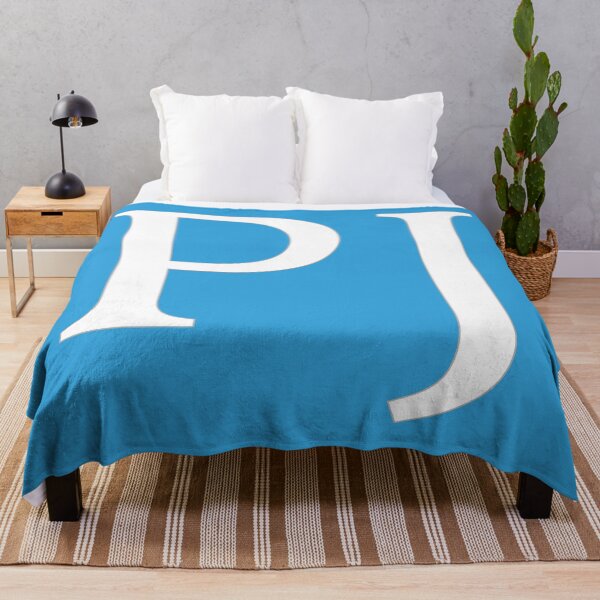 Item preview, PJ Initials Monogram Elegant White Letters designed and sold by Jeallan Designs.