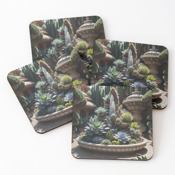 Item preview, Succulent fountain | ai art designed and sold by marjessas-world.