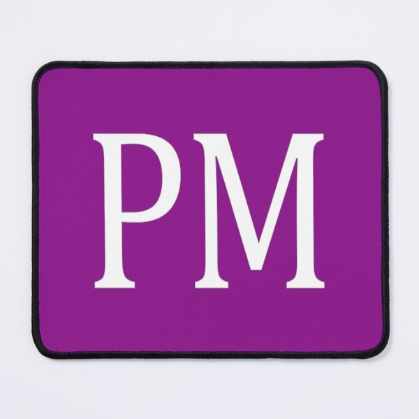 Item preview, PM Initials Monogram Elegant White Letters designed and sold by Jeallan Designs.