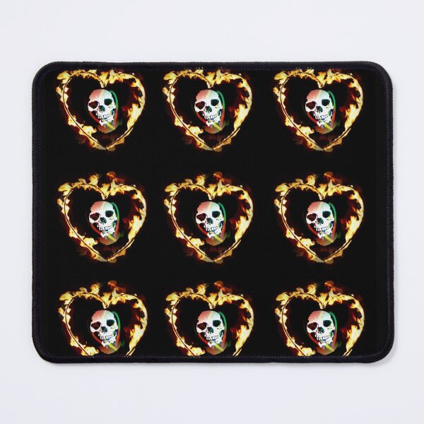 Item preview, SKULLS IN A HEART SURROUNDED BY FIRE designed and sold by inarausch2023.