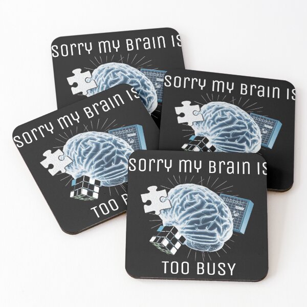 Item preview, Sorry, my brain is too busy - blue designed and sold by Endless Projects.
