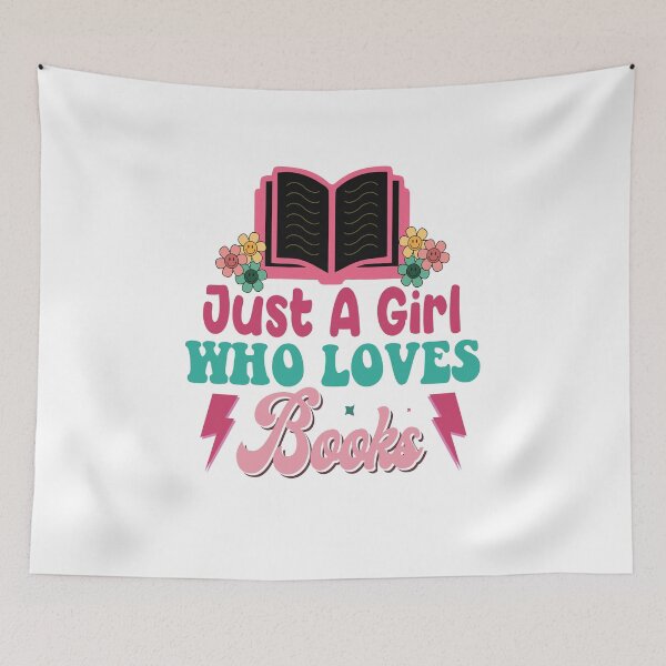 Item preview, Just A Girl Who Loves Books, Banned Books, Funny Bookworm, Protect Librarians, Book Lover, Reading Teacher designed and sold by behindthefacts.