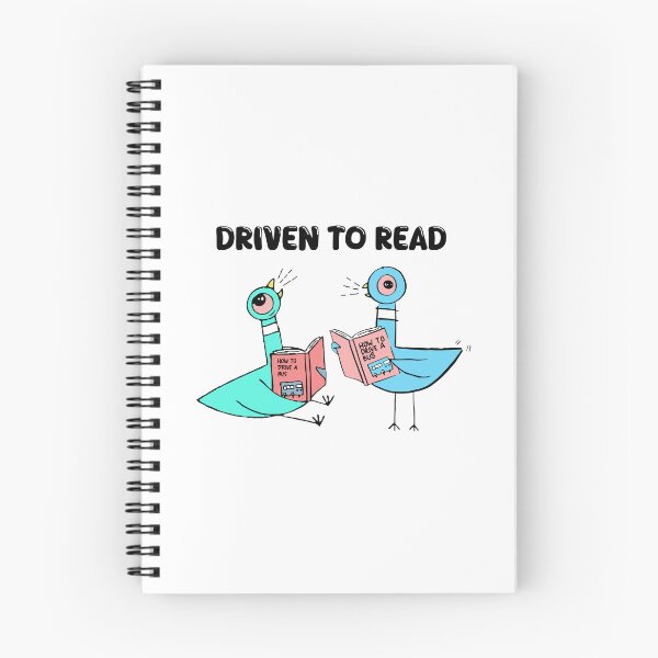 Item preview, Driven To Read Pigeon Library Reading Books Reader designed and sold by Mayalogo.