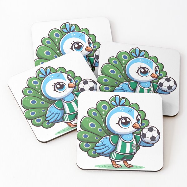 Item preview, Kawaii Soccer Peacock  designed and sold by CanvasCutie.