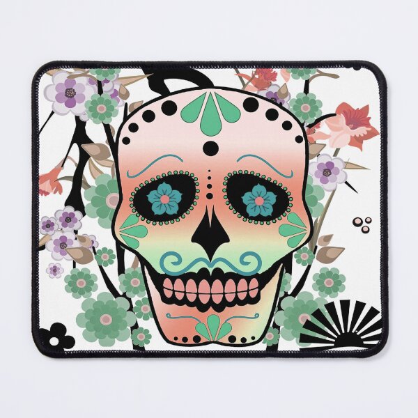 Item preview, LOVELY FANTASY SKULL WITH MANY FLOWERS designed and sold by inarausch2023.