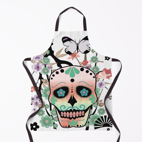 Item preview, LOVELY FANTASY SKULL WITH MANY FLOWERS designed and sold by inarausch2023.